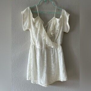 Lacy Romper NWT Shorts Size Medium by Miami Off the Shoulder